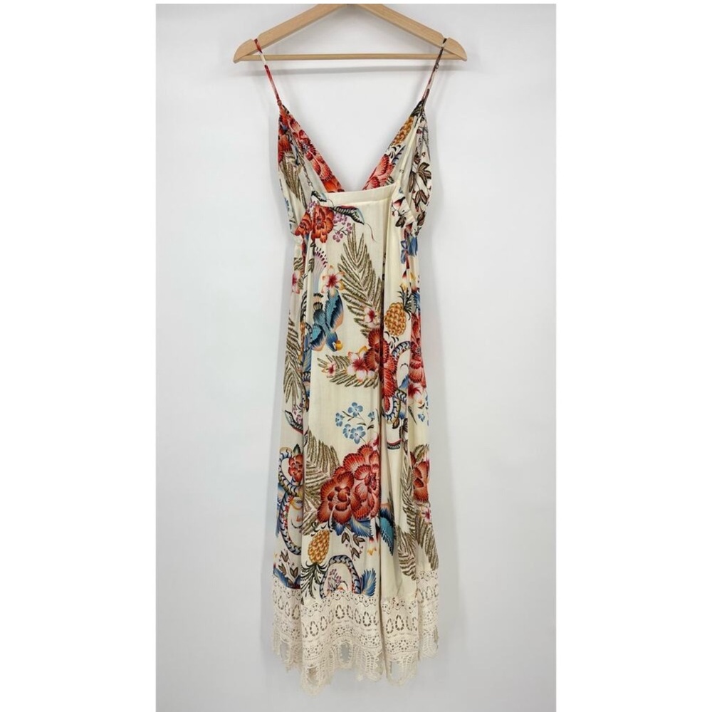 Farm Rio Floral Lace Trim Dress - Picture 4 of 12